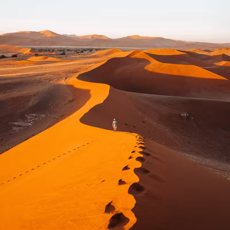 Vista aerea delle dune del Sahara